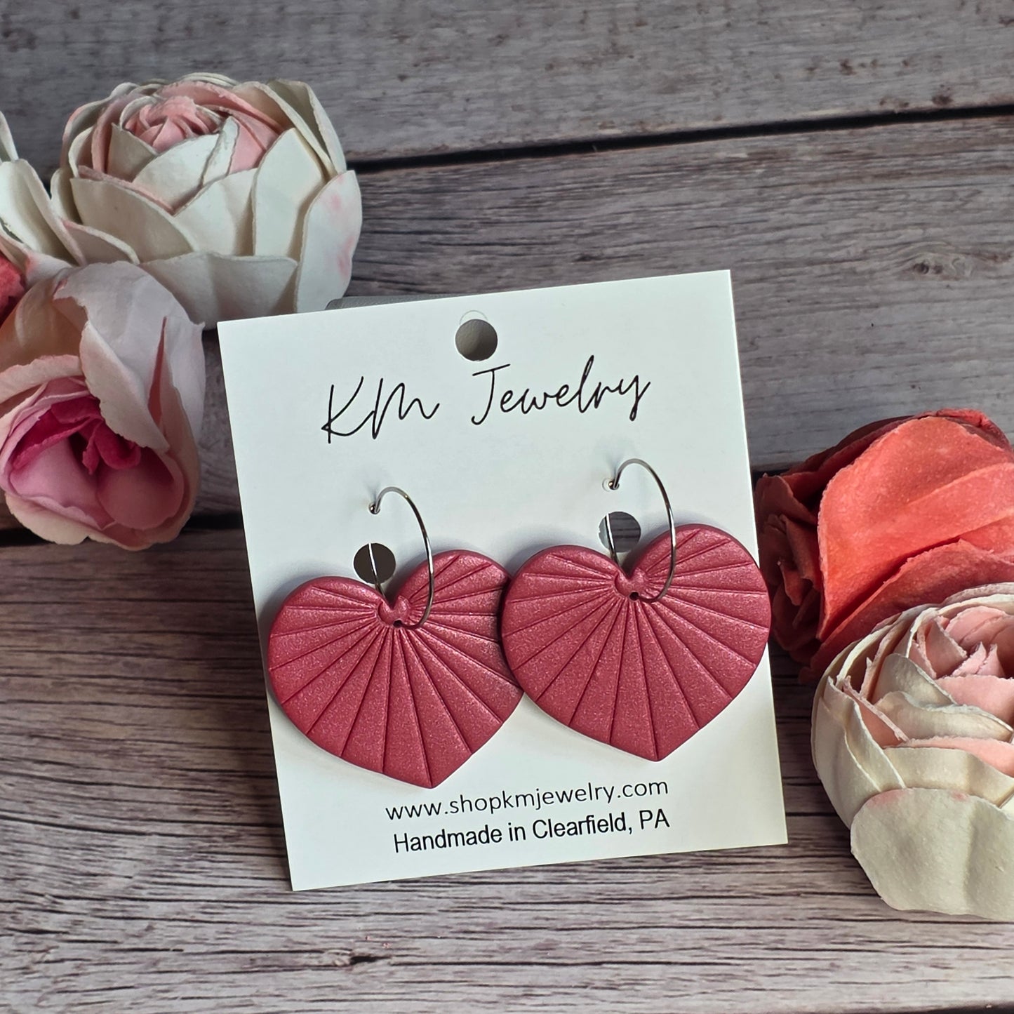 Heart Fan | Cupid's Kiss | Hoop | Clay