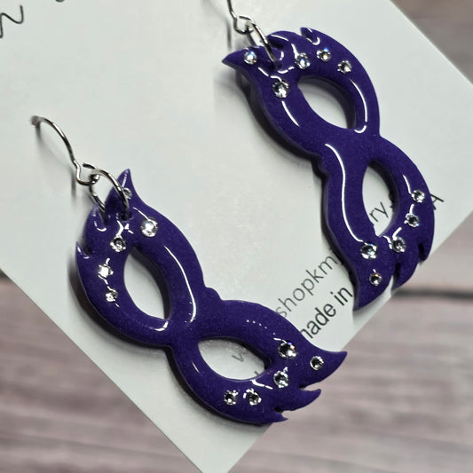 Mardi Gras | Large Mask | Silver