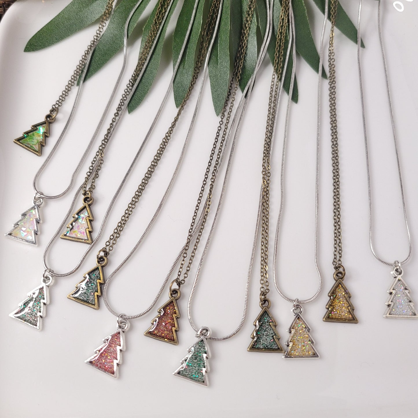 Tree | Necklace | Glitter | Resin