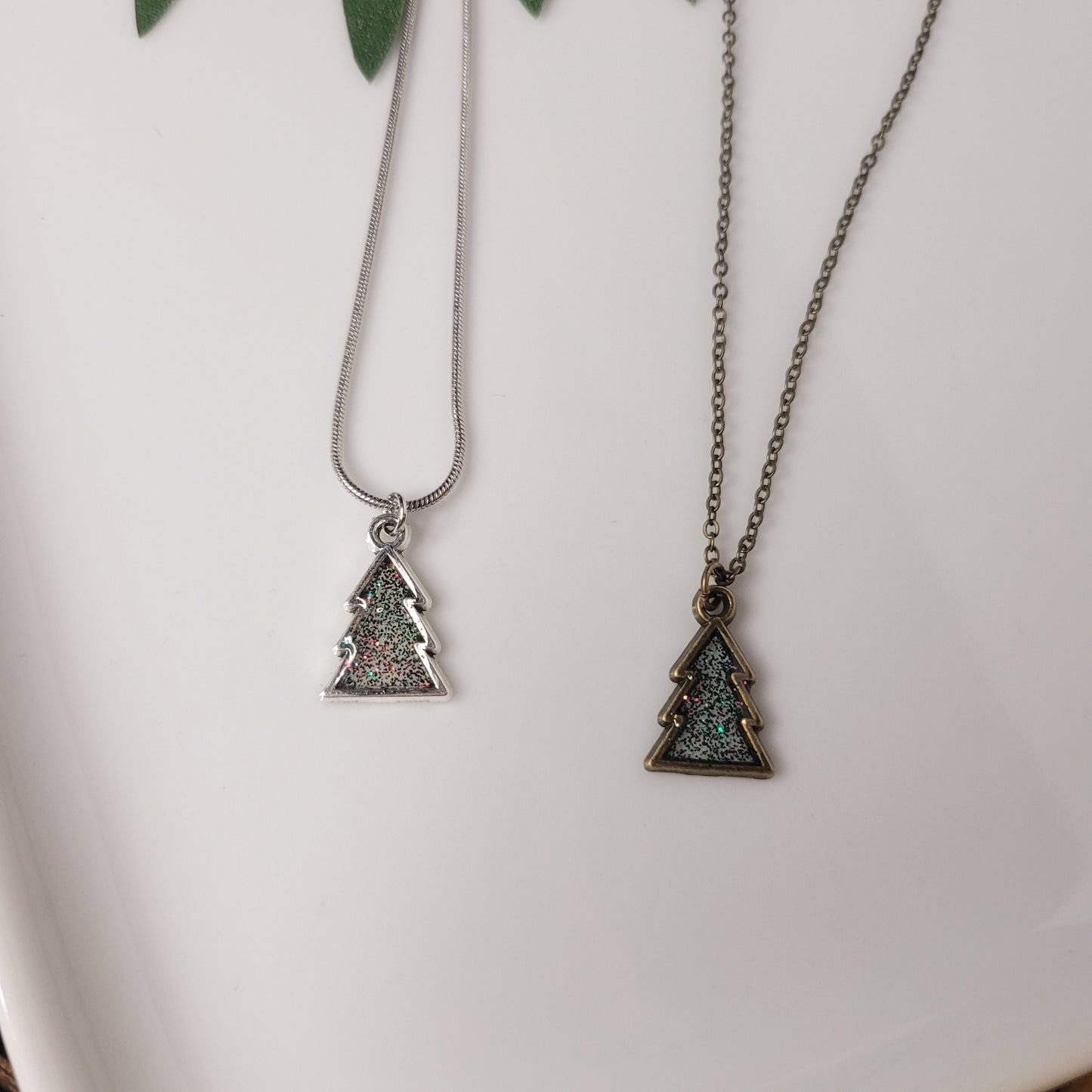 Tree | Necklace | Glitter | Resin