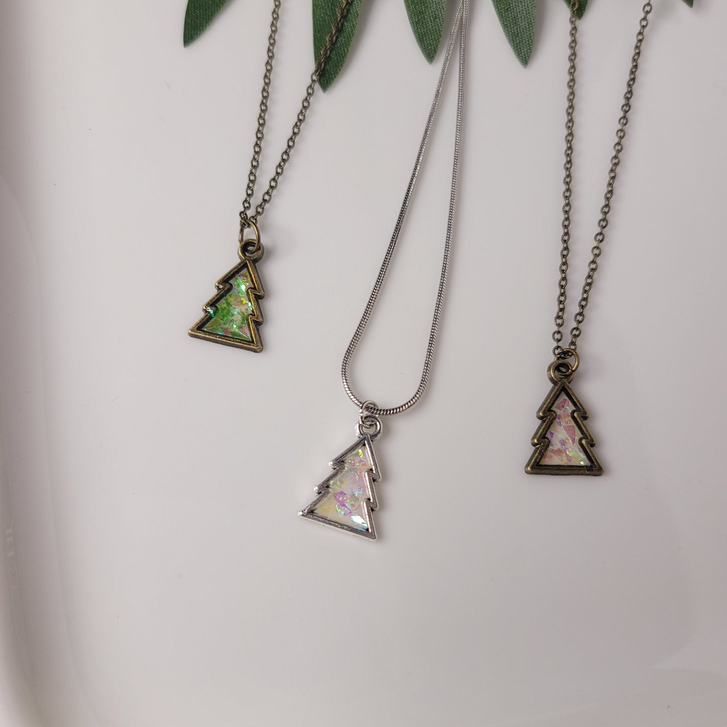 Tree | Necklace | Glitter | Resin