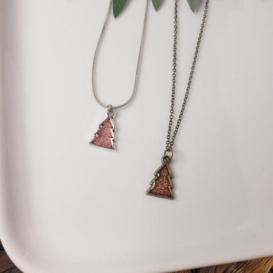 Tree | Necklace | Glitter | Resin