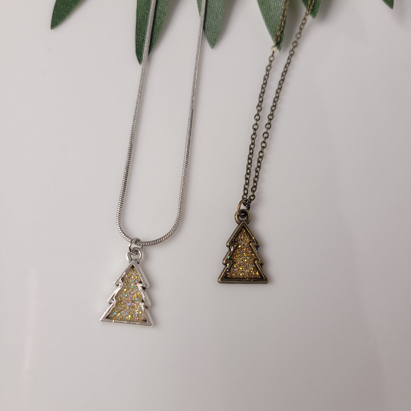 Tree | Necklace | Glitter | Resin