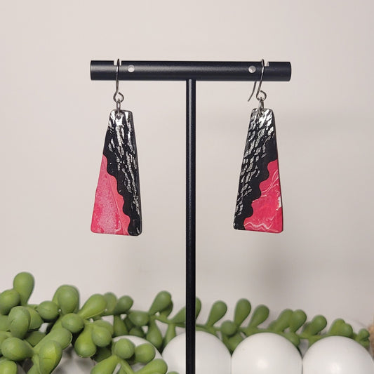 Love Bites | Long Trapezoid | Silver | Clay