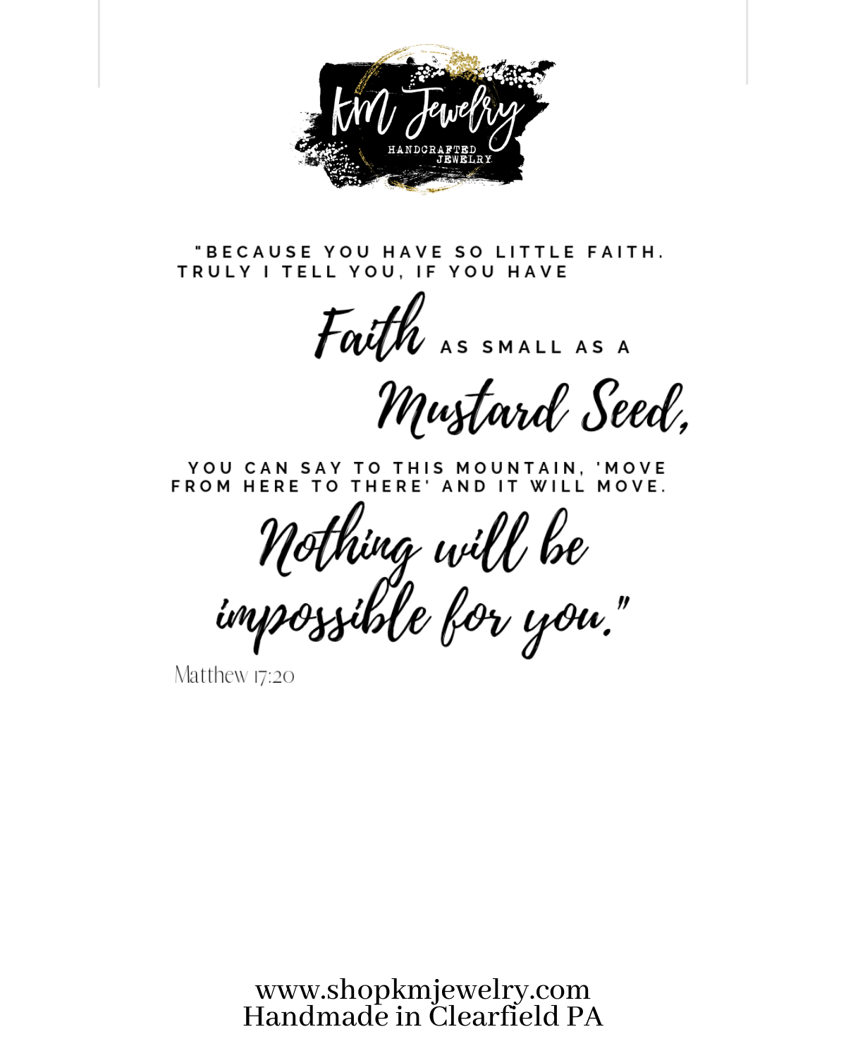 Mustard Seed Faith | Necklace | Mountain