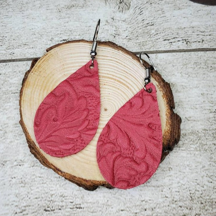 RED | Genuine Leather | Embossed