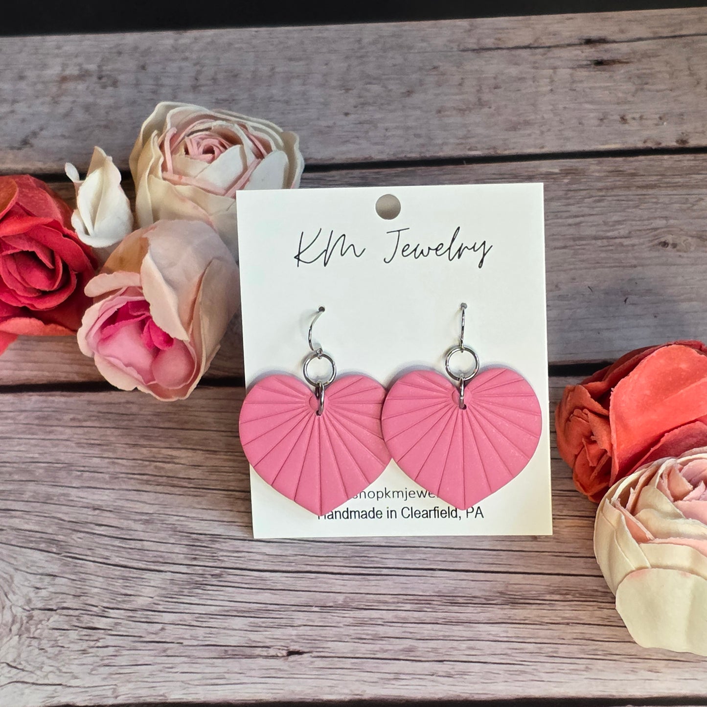 Heart Fan | Pink Sands | Silver