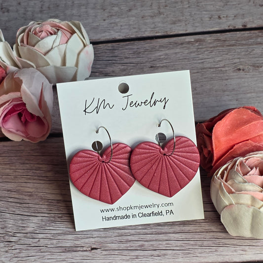 Heart Fan | Cupid's Kiss | Hoop | Clay