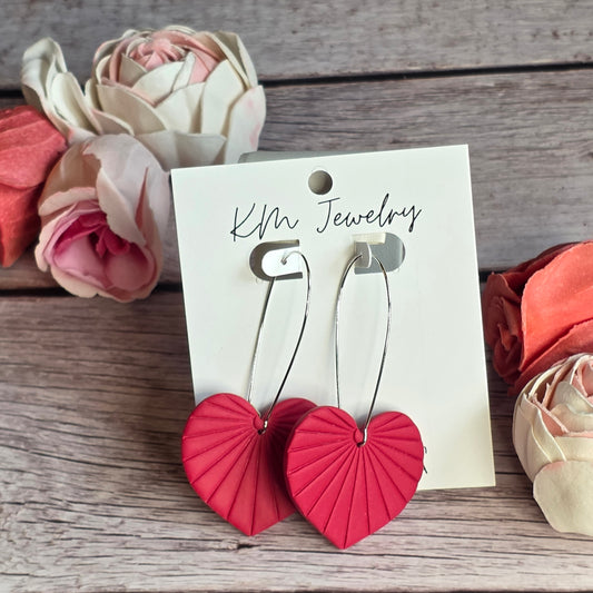 Heart Fan | Crimson Crush | Clay