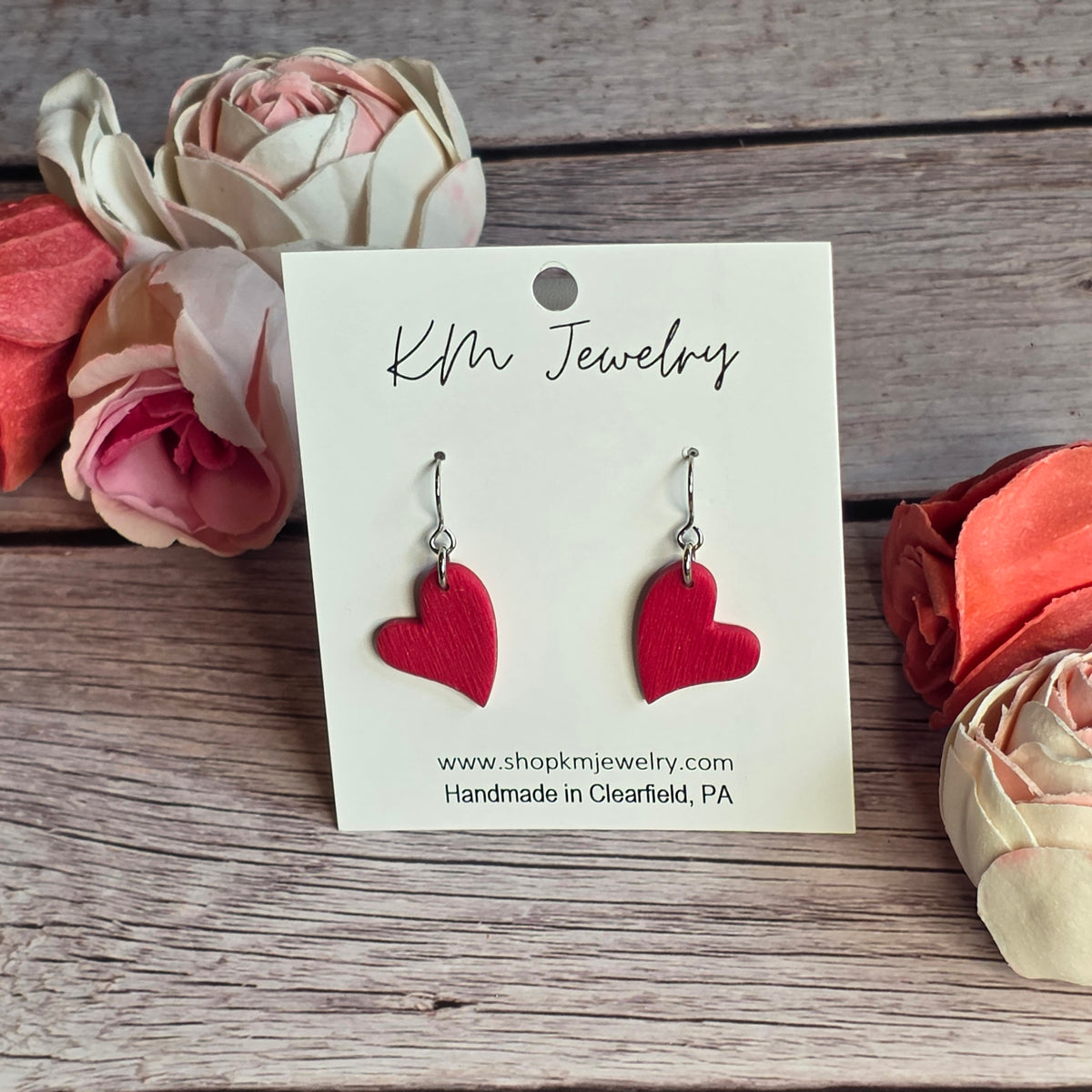 Small Asymmetric Heart | Crimson Crush | Txtr
