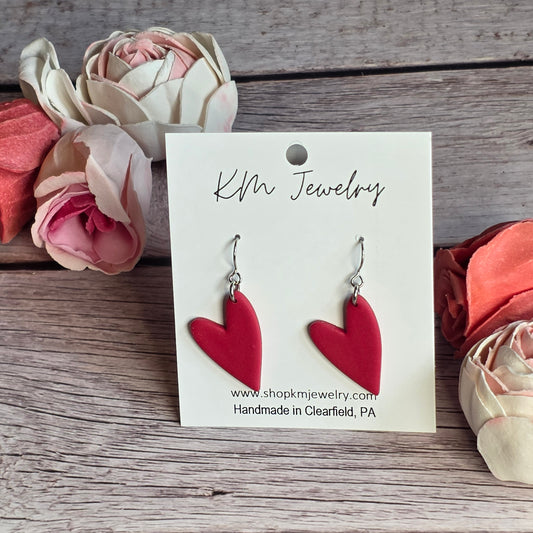 Asymmetric Heart | Crimson Crush | Clay