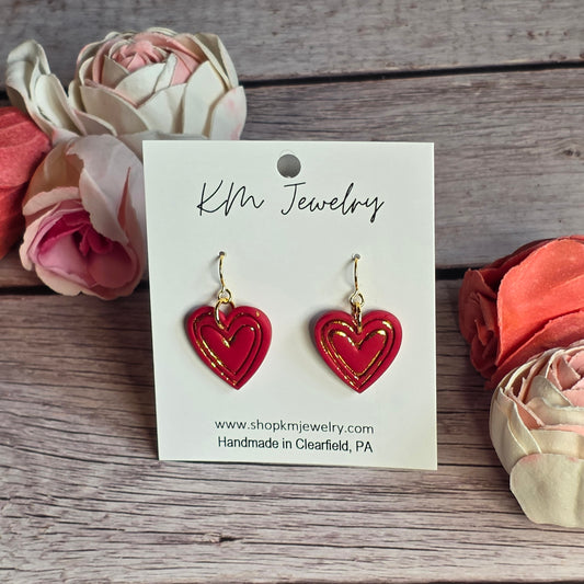 Small Heart | Gold | Crimson Crush