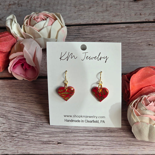 Small Heart | Gold | Crimson Crush