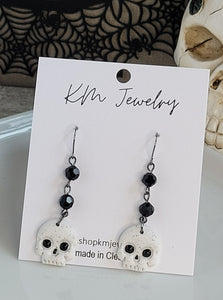 Skulls| Bead | Clay | Earrings