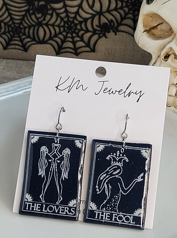 Tarot | Lovers | Fool | Clay | Earring