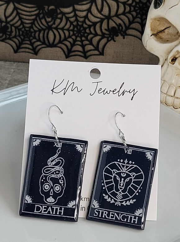 Tarot | Death | Strength | Clay | Earring