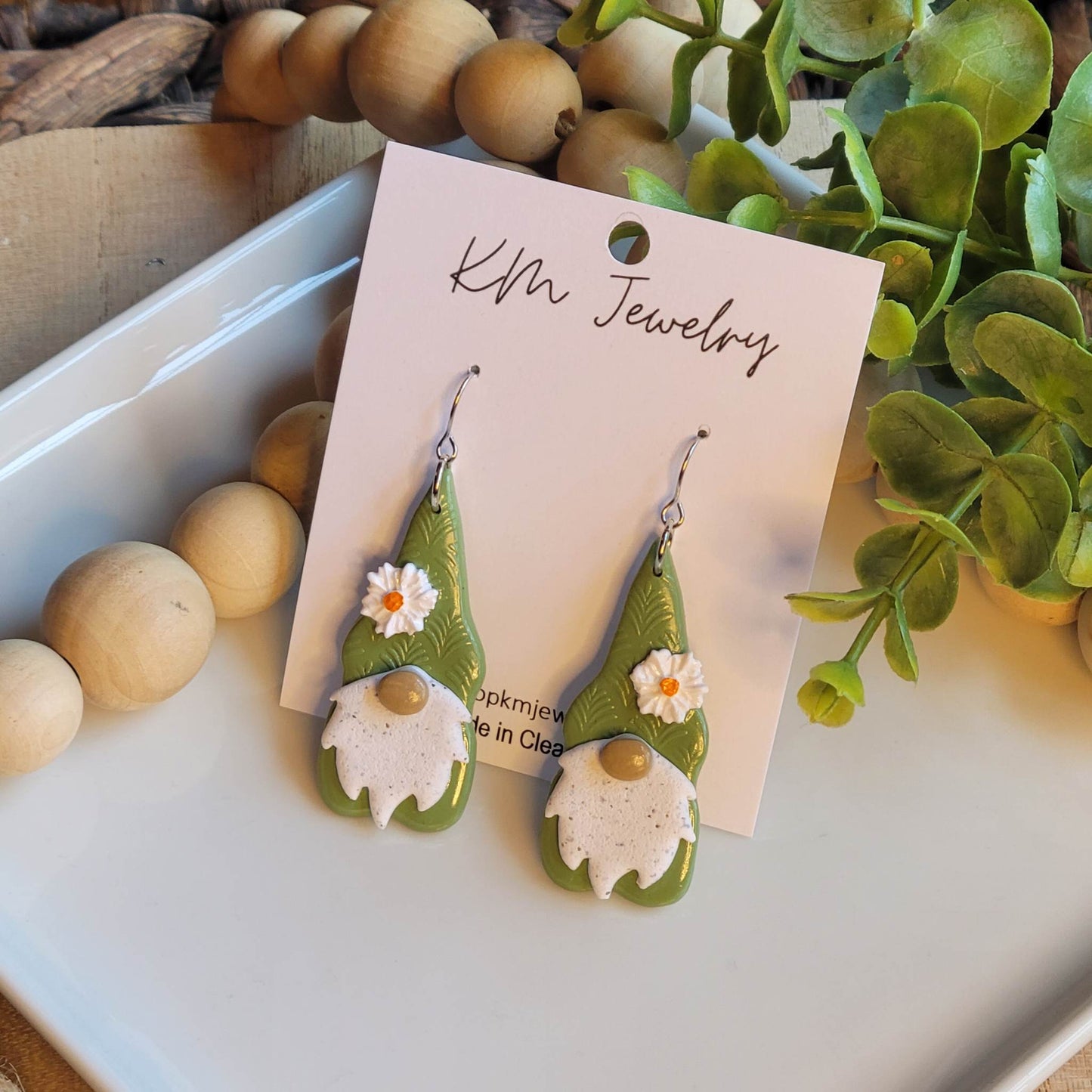 Spring Gnome | Earrings | Extra | Clay