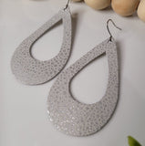 Stardust Silver | Genuine Leather | Earrings | Multiple Sizes