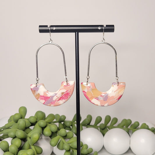 Sweetheart | Arch Dangle | Silver | Clay