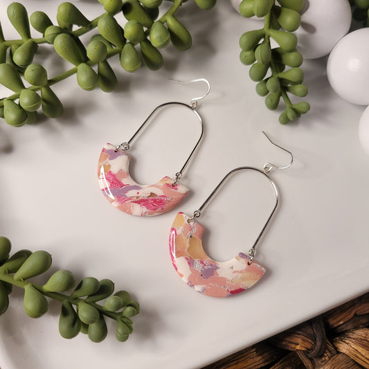 Sweetheart | Arch Dangle | Silver | Clay