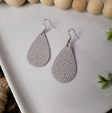 Stardust Silver | Genuine Leather | Earrings | Multiple Sizes