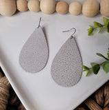 Stardust Silver | Genuine Leather | Earrings | Multiple Sizes