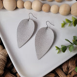 Stardust Silver | Genuine Leather | Earrings | Multiple Sizes