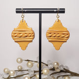 Winter | Ornament | Golden | Sparkle | Clay