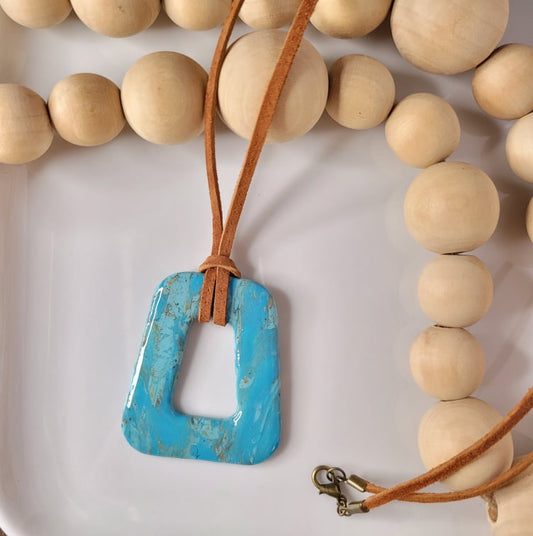Free Spirit | Suede Cord | Necklace | Clay
