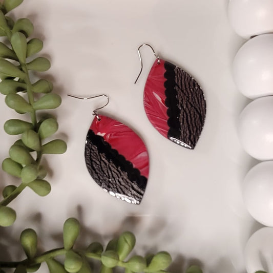 Love Bites | Large Marquise | Silver | Clay