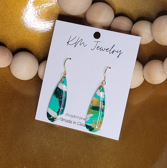 Lucky | Skinny Teardrop | Gold | Clay
