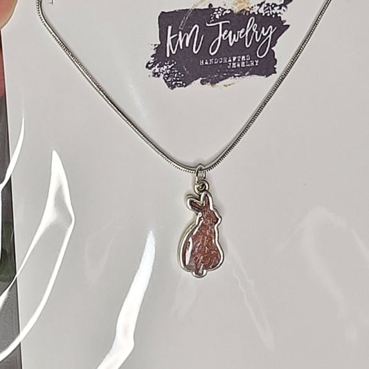 Bunny | Necklace | Resin | Silver