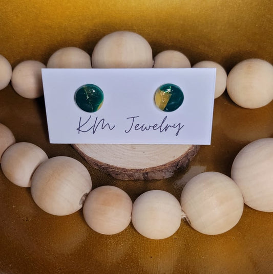 Lucky | 12mm | Stud | Circle | Clay