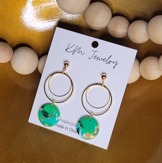 Lucky | Round | Circles | Stud Top| Clay
