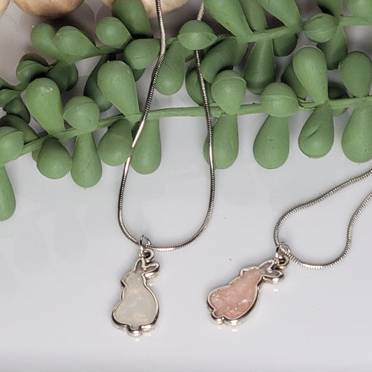 Bunny | Necklace | Resin | Silver