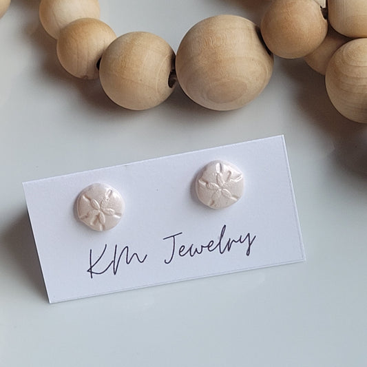 Sand Dollar | Stud | Shimmer | Clay