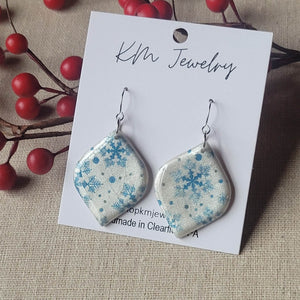 Snowflakes | Ornament | Earrings | Clay