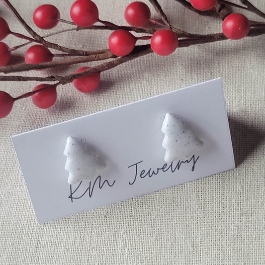 Tree | Snowy | 20mm | Stud | Clay