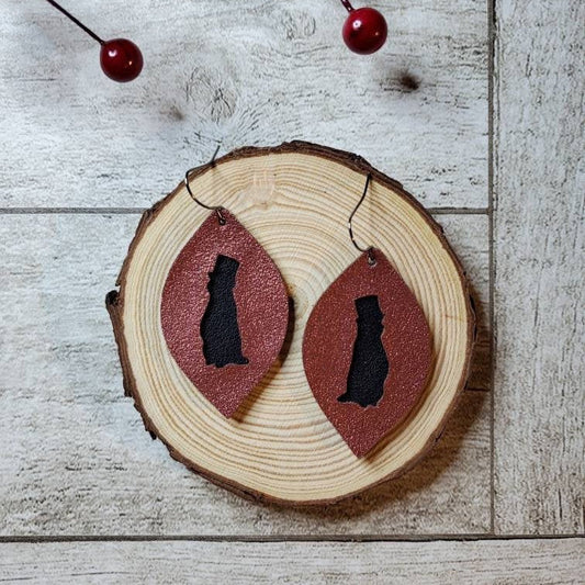 Groundhog | Shadow |Earrings | Faux