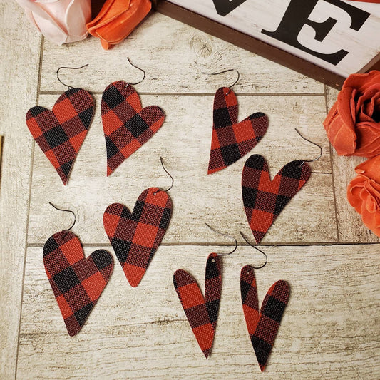 V-Day | Hearts | Buffalo Plaid | Faux Leather