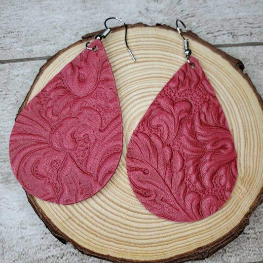 RED | Genuine Leather | Embossed