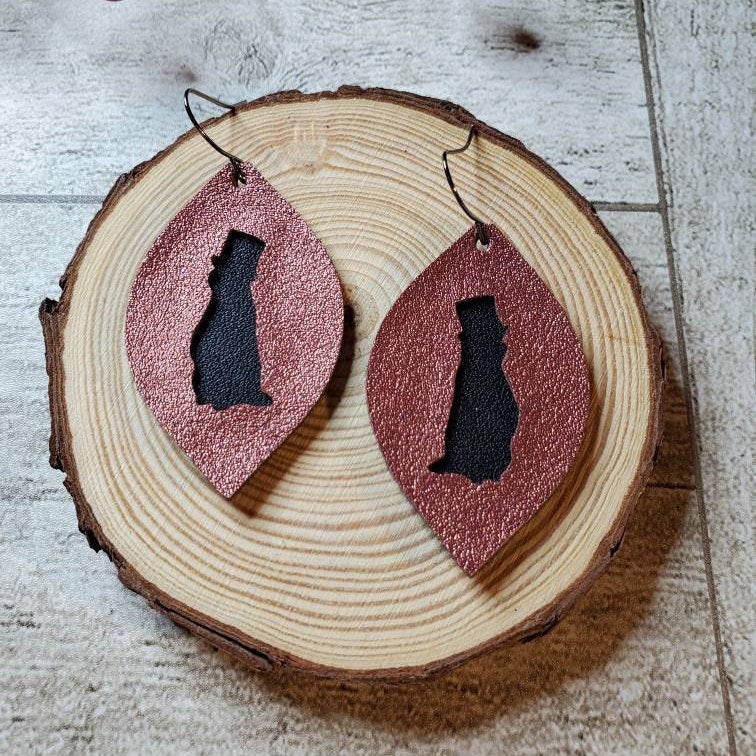 Groundhog | Shadow |Earrings | Faux